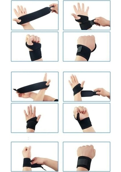 Exp El Bilek Ateli Medikal Ortopedik Spor Bandı Statik Splinti Bilekliği Incinme Burkulma Aparatı
