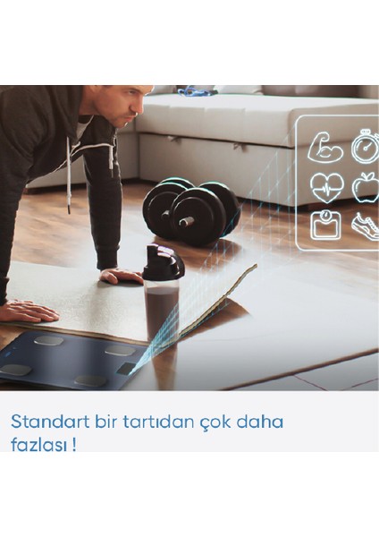 Akıllı Tartı Yağ Ölçer, Kas Analizli ve Vücut Takipli fırsatları