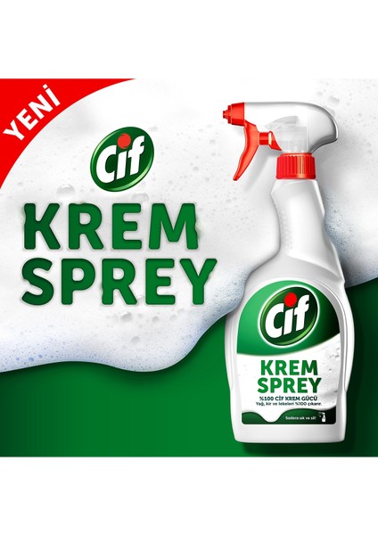 Yüzey Temizleyici  Krem Sprey Limon Ultra Yağ Çözücü 750 Ml+ Krem Sprey 750 ml