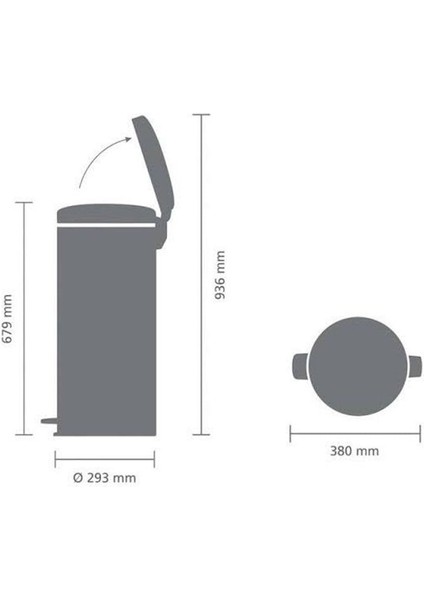 Bra 111822 Pedallı Çöp Kovası 30LT modelleri