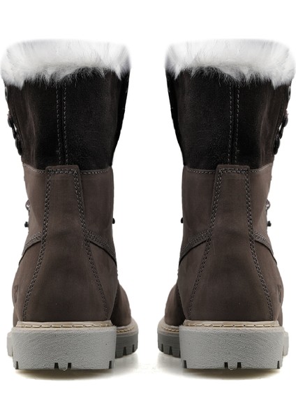 Utah Fur Kadın Günlük Bot 015Z101184-DARK-GREY-NUBUK Gri fırsatları