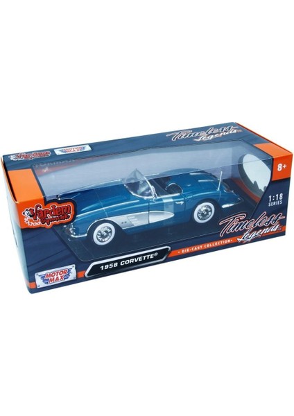 Koleksiyonerler Için 1958 Chevrolet Corvette 1:18 Ölçek