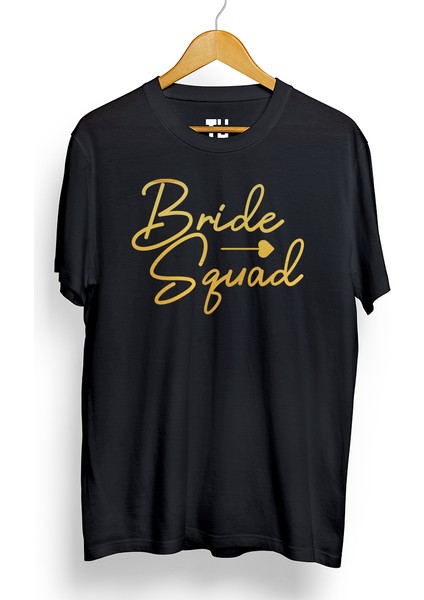 Bride Squad Yazılı Bekarlığa Veda Partilerinde Nedimeler Için Tshirt