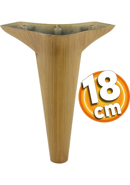 Aspen Lüks Mobilya Kanepe Koltuk Tv Ünitesi Baza Yükseltici Ayağı Ayakları 18 Cm Kahverengi Desenli