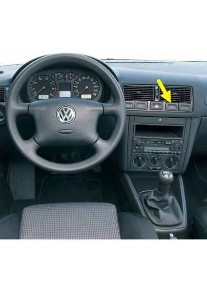 Vw Golf 4 1998-2004 Arka Cam Buğu Rezistans Düğmesi 1J0959621C