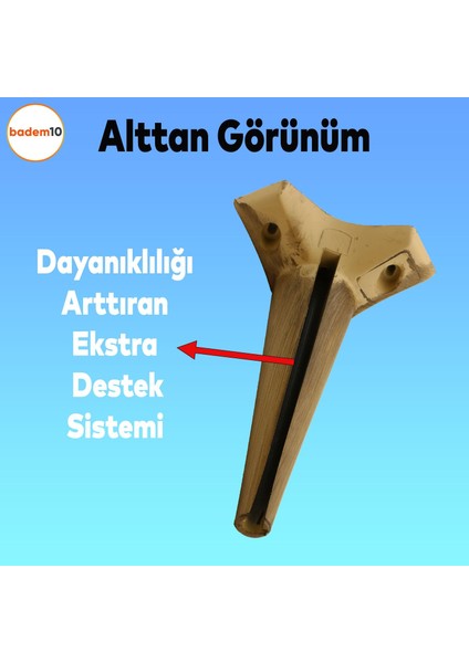 Aspen Lüks Mobilya Kanepe Koltuk Tv Ünitesi Konsol Yükseltici Ayağı Ayakları 24 Cm Açık Kahverengi modelleri