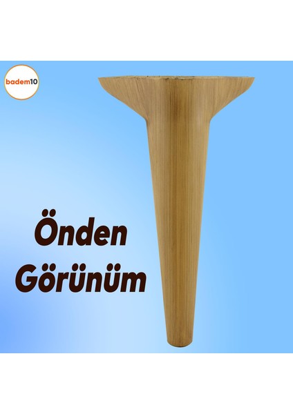 Aspen Lüks Mobilya Kanepe Koltuk Tv Ünitesi Konsol Yükseltici Ayağı Ayakları 24 Cm Açık Kahverengi indirimleri