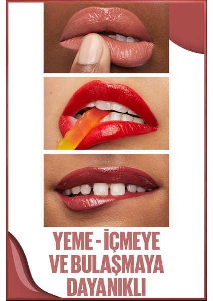 Super Stay Vinyl Ink Uzun Süre Kalıcı Nude Tonlu Likit Parlak Ruj 130 Extra fırsatları