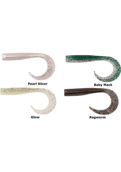Lb Sandeel Curltail 7 cm 6 Adet Suni Yem