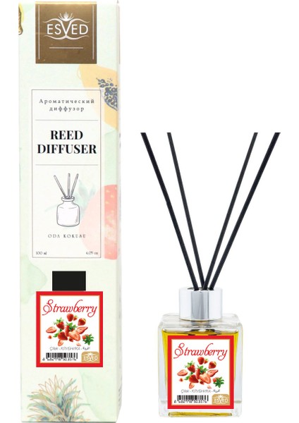Çilek Kokusu 100 ml Çubuklu Oda Kokusu