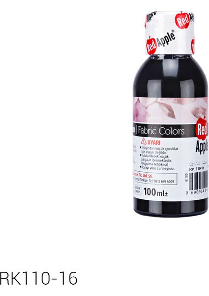 Kumas Boyası 100 ml Siyah RK110-16