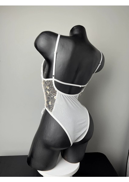 La Fina Darlene Beyaz Bodysuit