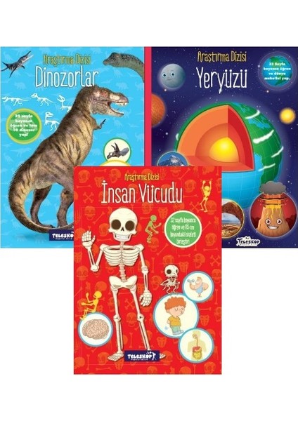 Insan Vücudu, Yeryüzü & Dinozorlar - Set
