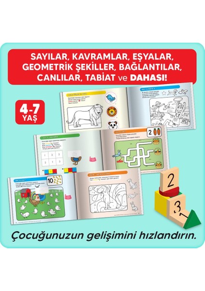 Adeda Gelişimsel Aktivite Seti 4-7 Yaş modelleri