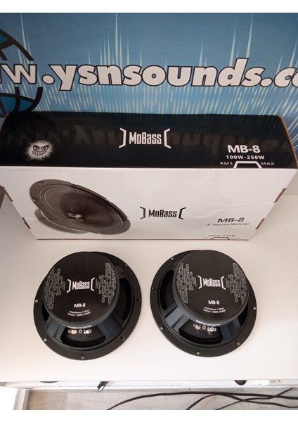 20CM Midrange – Mobass Mb8 200W 100RMS Midrange Hoparlör 20CM - Eski Seri