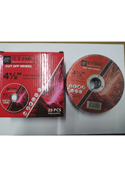 Snc Star 115*1 Inox Kesici Taş 25 Adet