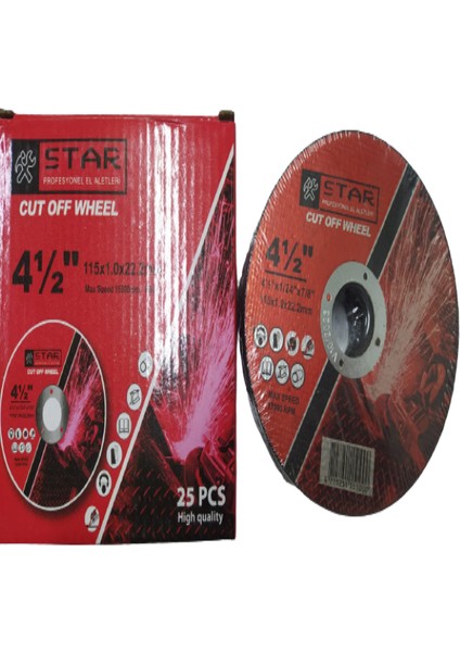 Snc Star 115*1 Inox Kesici Taş 25 Adet fiyatları