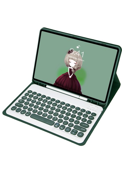 Klavye + Samsung Galaxy Için Kılıf Tabi A8 10.5 2021 Koyu Yeşil (Yurt Dışından) fiyatları