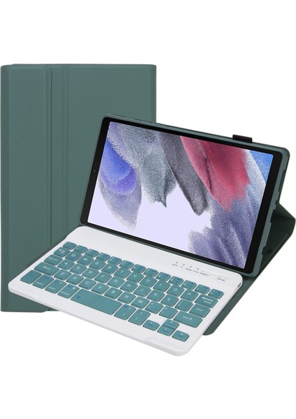 Klavye+Samsung Galaxy Için Kılıf A7 8.7 T220 / T225 Koyu Yeşil (Yurt Dışından)