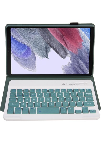 Klavye+Samsung Galaxy Için Kılıf A7 8.7 T220 / T225 Koyu Yeşil (Yurt Dışından)