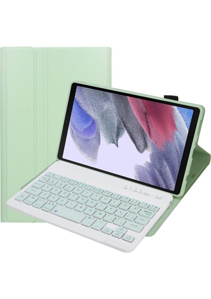 Klavye+Samsung Galaxy Için Kılıf A7 8.7 T220 / T225 Açık Yeşil (Yurt Dışından)