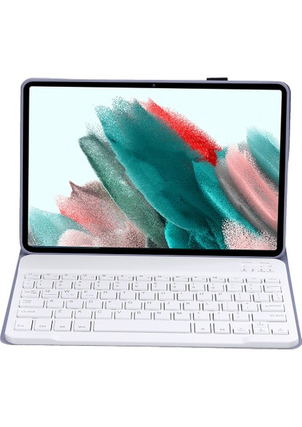 Samsung Galaxy Için Klavye + Kılıf Tablo A8 10.5 2021 Mor (Yurt Dışından)