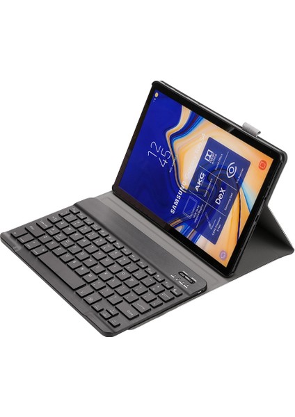 ST830S Bluetooth Klavye Pu Kılıfı Galaxy Tab S4 10.5 Inç T830 Siyah (Yurt Dışından)