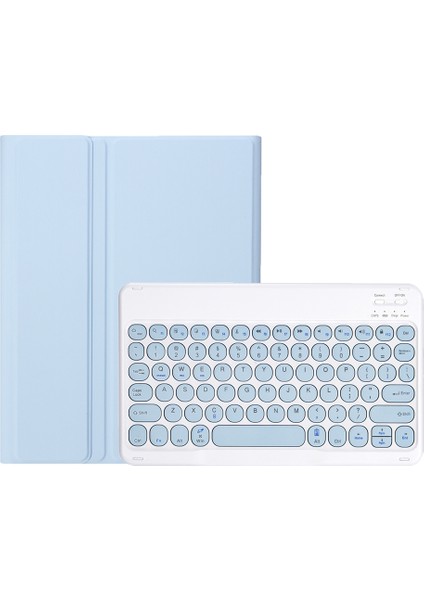 Samsung Galaxy Tab S6 10.4 Beyaz Buz Için Klavye + Kılıf (Yurt Dışından)