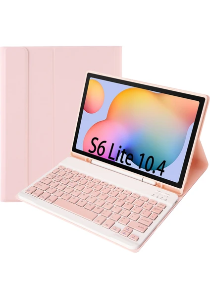 Klavye + Samsung Galaxy Tab S6 Pembe Için Kılıf (Yurt Dışından)