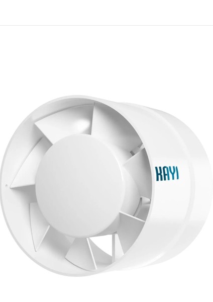 Fan YUF125 Yuvarlak Kanal Tipi Banyo ve Tuvalet Fanı / Wc Aspiratörü/ 125MM YUF125