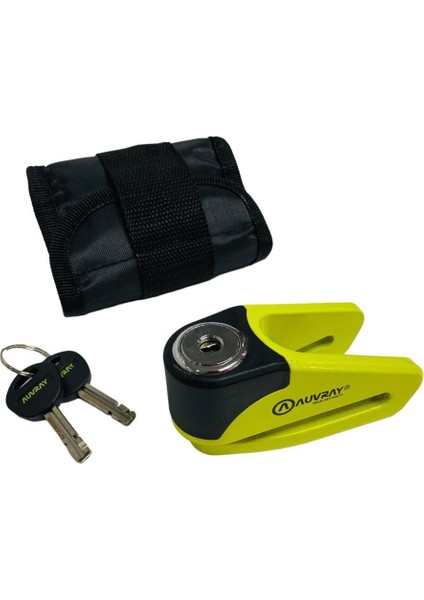 Auvray BD-210 Motosiklet Disk Kilidi Sarı