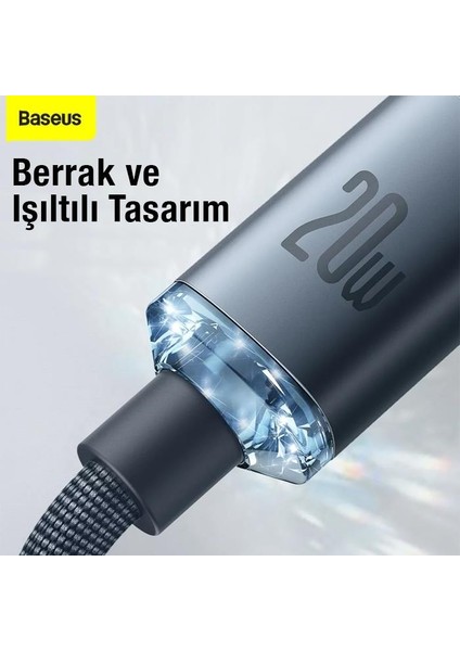 1.2m Ultra Hızlı 20W Type-C To iPhone Şarj Kablosu Iphone 14,13,12 Pro Max Şarj Kablosu