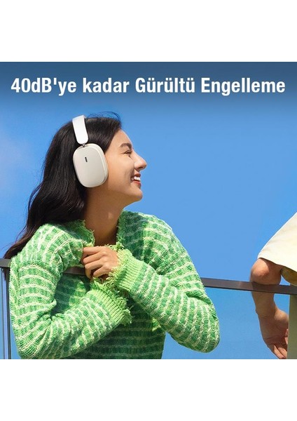 Profesyonel Bluetooth Vers.5.2 800MAH Uzun Şarjlı Gürültü Önleyici Kafaüstü Bluetooth Kulaklık