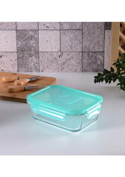 530186 Lockie Lock Yeşil Kapaklı Kilitli Saklama Kabı 1030 cc