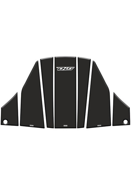 Honda Dio 110 Tank Pad 7 Parça Siyah 006