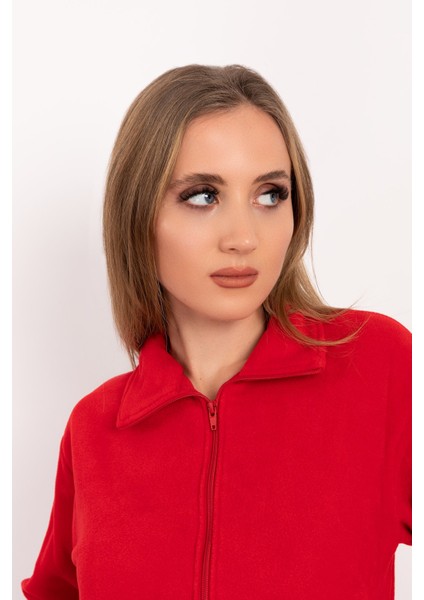 Tek Üst Polar Ceket Kırmızı fiyatları