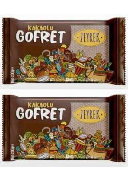 Kakaolu Gofret 200 gr 2 Adet