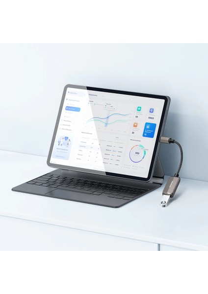 CA-2690 2 In 1 Lightning To Usb-A 3.0 Lightning Şarj ve Veri Aktarım Cihazı-Gri