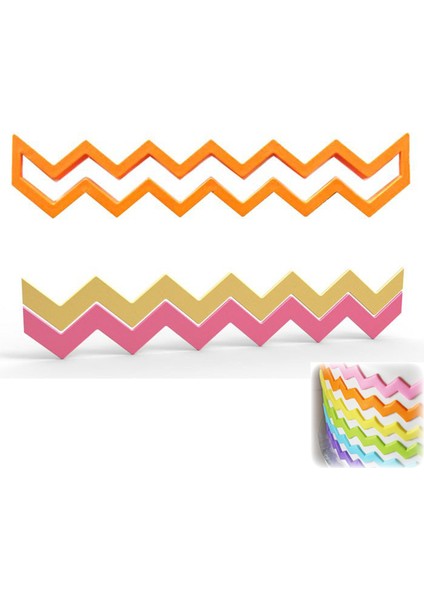 Zigzag Şeker Hamuru Pasta Çevre Kesici