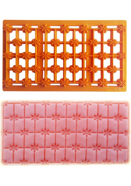 Kar Tanesi Patchwork Şeker Hamuru Baskısı
