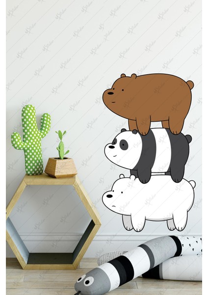 Sevimli Ayıcıklar Çocuk Bebek Odası Sticker Seti -3'lü Sevimli Ayılar Sticker Seti fiyatları