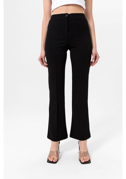 Kadın Çimalı Ispanyol Paça Pantolon modelleri