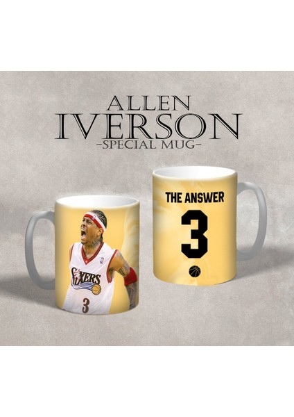 - Allen Iverson Baskılı Kupa Bardak