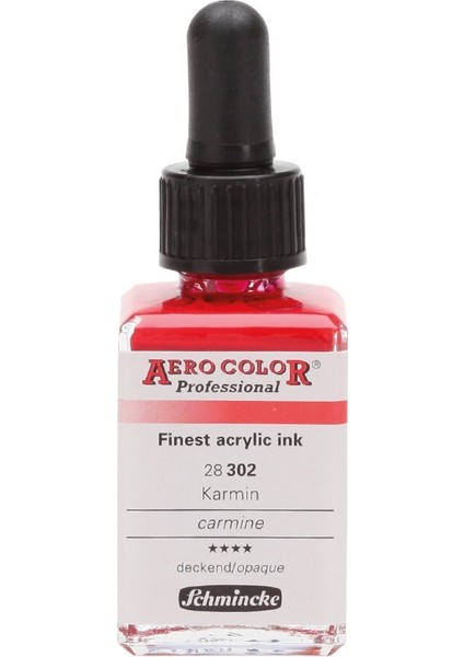 Aero Color Airbrush Akrilik Mürekkep 28ML 302 Carmine