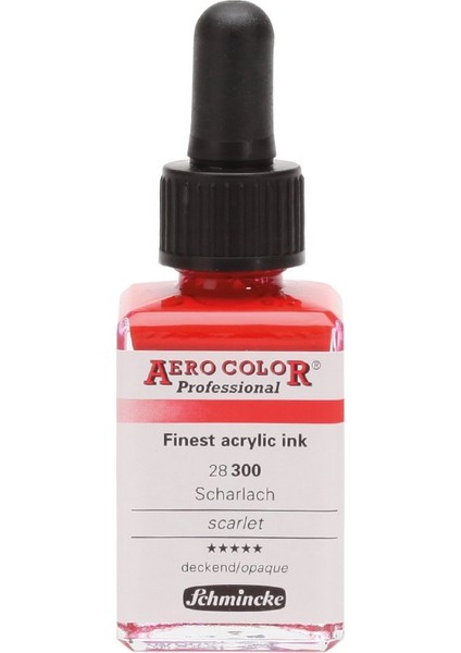 Aero Color Airbrush Akrilik Mürekkep 28ML 300 Scarlet