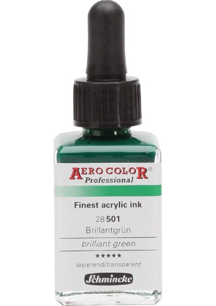 Aero Color Airbrush Akrilik Mürekkep 28ML 501 Brilliant Green