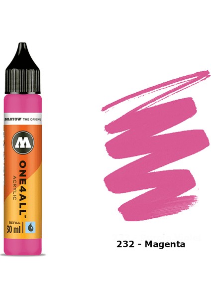 Akrilik Refill 30 ml N:232 Magenta