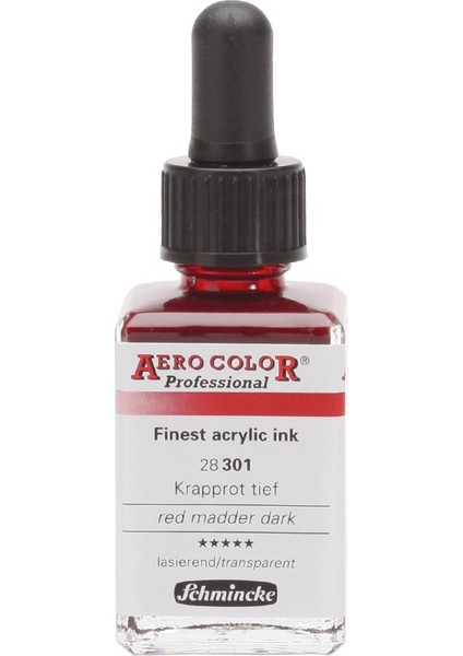 Aero Color Airbrush Akrilik Mürekkep 28ML 301 Red Madder Dark