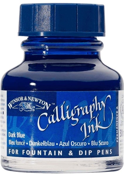 Calligraphy Ink Kaligrafi Mürekkebi 30 ml Dark Blue