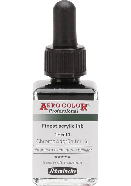 Aero Color Airbrush Akrilik Mürekkep 28ML 504 Chromium Oxide Green Brilliant